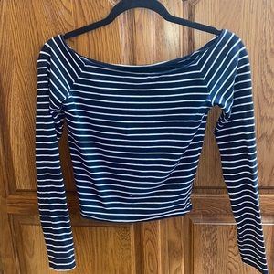 navy/white Abercrombie long sleeve